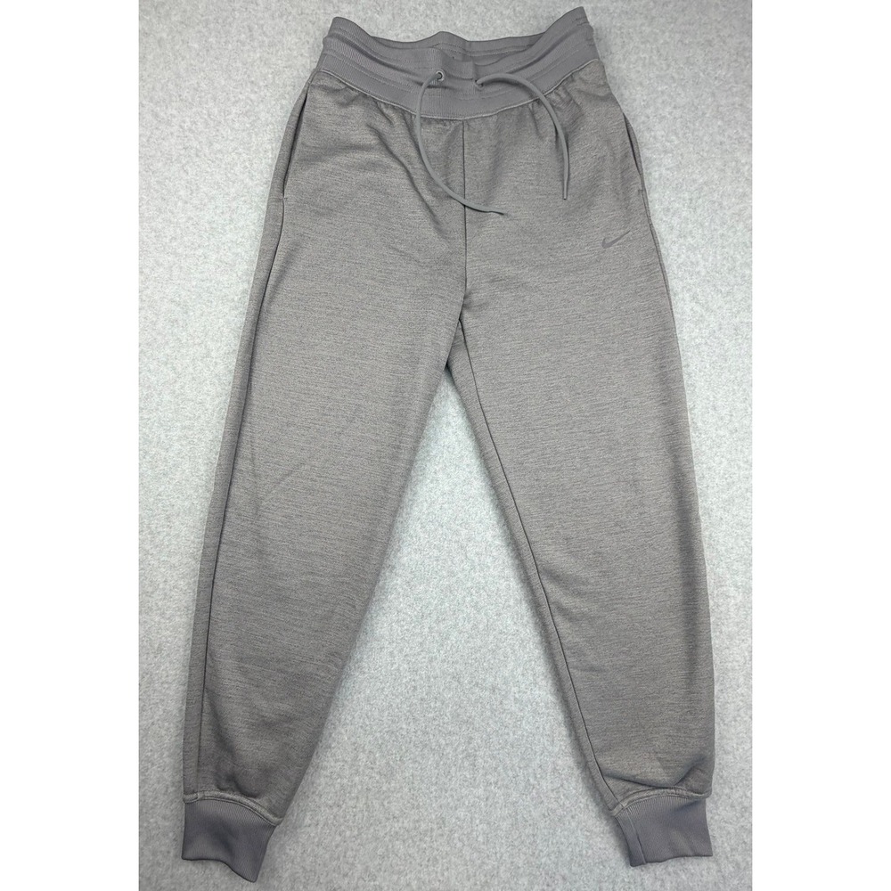 Nike Therma-FIT Gray Heathered Fleece Joggers Sweatpants Mens Small S